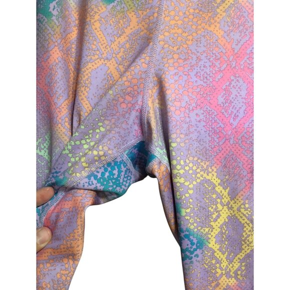 Multi Color Pro Player Yoga Stretch Workout Pants Diamond Scale Print Sz 3X - Picture 4 of 15